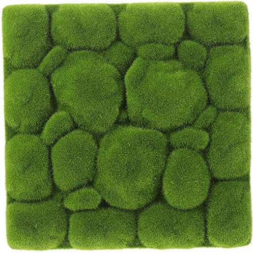 EXCEART Lebende Mooswand Wand Moosmatte Moosplatte Deko Pflanzenbild Moos Wandbild Paneele Wandverkleidung Künstliche Moosbild 3D Wandplatten für Wohnzimmer Büro Aquarium Wanddeko