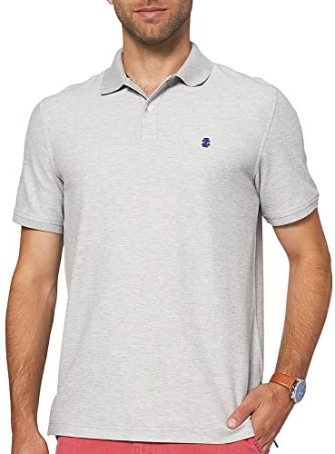 IZOD Herren Advantage Performance Poloshirt, kurzärmelig, einfarbig, Auslaufmode, Hellgrau (Light Grey Heather), Klein