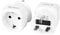 UK Adapter Stecker Typ G, Unidapt Deutschland EU zu England Reiseadapter - Steckdose Reisestecker Steckdosenadapter für Irland Dubai Malediven Kenia Großbritannien Reise Travel - 2 Stücke