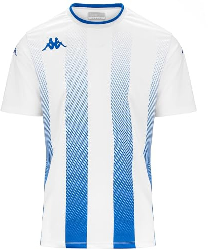 Kappa Herren BUGO T-Shirt, Weiß, Blau, XXL
