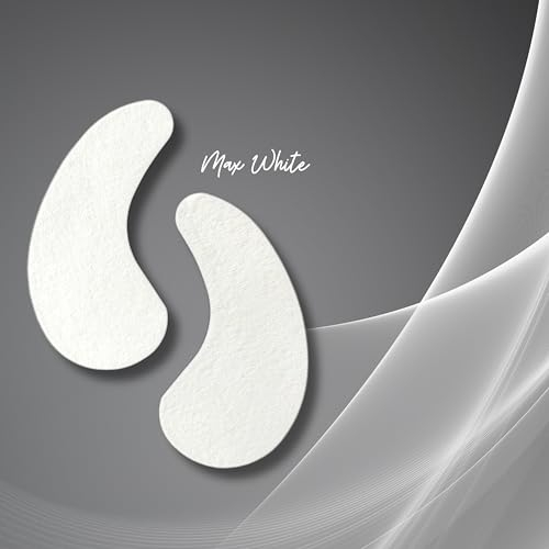 50 Paar Hydrogel Augenpads, Wimpernpads - Zubehör für Wimpernverlängerung - Fusselfrei - Ultraweiß/Rosa/Blaue Pads (Ultraweiß)