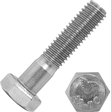 Techtanium Sechskantschrauben mit Schaft M14 x 90 mm aus Edelstahl A2 (5 Stück) | Schaftschrauben | Maschinenschrauben | DIN 931
