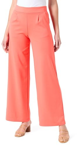ICHI Damen Ihkate Long Wide Pa2 Lässige Business-Hose, 171656/Hot Coral, L EU