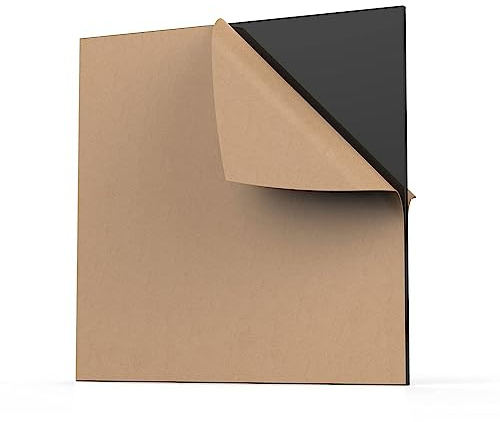 COYOUCO Schwarze Acrylplatte Matt/Mattiert (Einseitig) Mit Schutzpapier Für DIY-Display-Projekte, Malerei, Fotografie,50x60cmx2mm