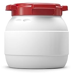 Lubrisolve Wide Neck 3.6 Litre Keg Plastic Waterproof Airtight Watertight Storage Keg Drum Barrel - UN Approved Open Top Jar