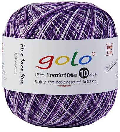 golo Häkelgarn Größe 10 für handgestricktes Häkelgarn