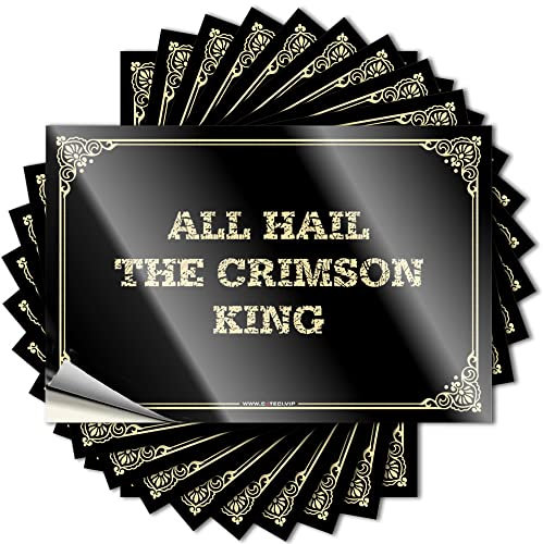 Autozubehör Alle Hail The Crimson King Aufkleber Lustige Autoaufkleber Männer Höhle Dekor (Farbe: Farbe, Größe: 6X9CM)