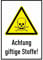 Daged Achtung Giftige Stoffe Aufkleber 23x16 cm Hinweiszeichen Sticker T-224