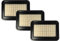 vhbw Set 3x Flachfaltenfilter kompatibel mit Heylo VC 30 H, VC 30 M Staubsauger - Filterelement