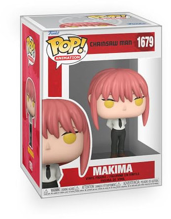 Epic Collectibles Anime: Chainsaw Man - Makima Vinyl Figure Bundle with Compatible Funko Pop Box Protector