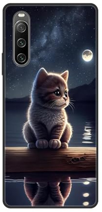 JEZSTHAI Schutzhülle Kompatibel mit Handy Sony Xperia 10 IV Hülle Silikon Muster Design Handyhülle,Ultra Dünn Weiche Fallschutz Stoßfeste Anti-Kratzt Rückseite Bumper Case,B05
