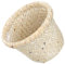 TOPBATHY Corbeille à Tissée Poubelle Décorative pour Salon Chambre et Bureau Panier de Rangement Compact Matériau Style et Naturel