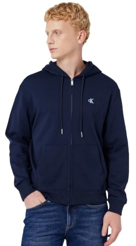 Calvin Klein Herren Ls Eu 350terry Monogram Fz Hoodi Lv04rd240g Sweatshirts