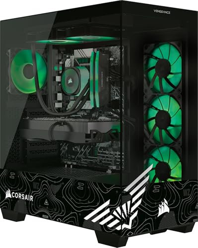 Corsair Vengeance a7500 Call of Duty® Warzone Edition Gaming PC – Liquid Cooled AMD Ryzen™ 7 9800X3D CPU – AMD® Radeon RX 9070XT GPU – 32GB Vengeance RGB DDR5 Memory – 2TB M.2 SSD – Black