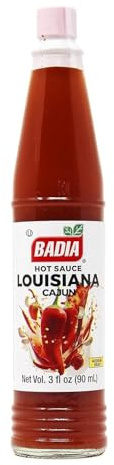 Badia Louisiana Cajun Hot Sauce, 3 fl oz – Bold Cajun Flavour with Tangy Medium Heat