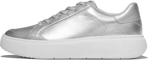 Fitflop Rtg Metallic Womens Fashion Trainers in Silver