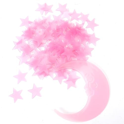 Leuchtsterne Und Mond 201pcs Leuchten Im Dunkeln Sterne Aufkleber Für Kinderzimmer, Selbstklebende 3d Leuchtende Sterne Und Mond Wandsticker Für Decke Und Wand Erstellen Realistischen Sternenhimmel