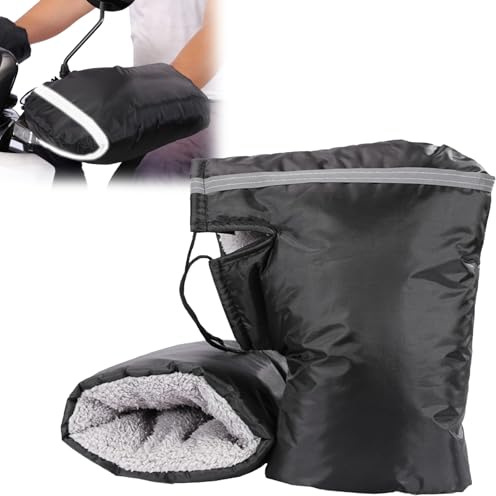 GOUYENG Motorrad Lenker Handschuhe,Winter Thermo Winddicht Lenkerstulpen,Lenkerstulpen Universal,Winddicht Lenkerstulpens,Motorrad Lenkerhandschuhe,für Fahrrad Motorrads Roller