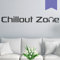 WANDKINGS Wandtattoo - Chillout Zone - 205 x 23 cm - Lavendel - Wähle aus 5 Größen & 35 Farben