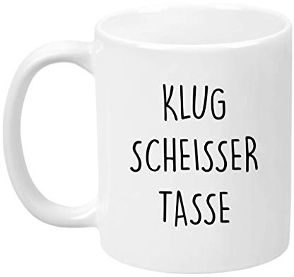 ''Klugscheisser Tasse'' - Kaffeetasse - Geschenk - Tasse - Trend Artikel -