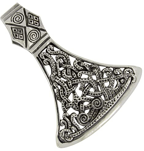 AFP AS-662 Viking Axe Pendant Necklace, 925 Sterling Silver