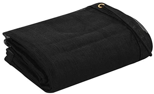 vidaXL Anhängernetz Feinmaschig Ladungssicherungsnetz Transportnetz Sicherungsnetz Netz für Anhänger Abdecknetz Gepäcknetz HDPE 2x3m Schwarz