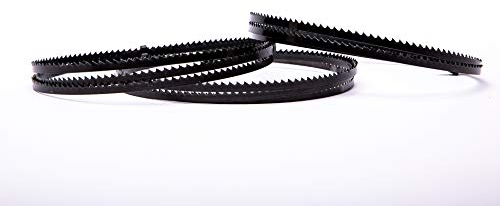 Encut - Set di 3 lame per sega a nastro ad alte prestazioni, 2320 x 13 x 0,65 mm, 4 tpi, acciaio per utensili Einhell TC-SB 305 U