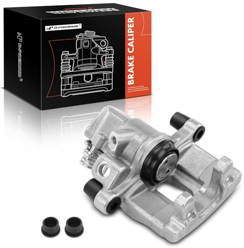 A-Premium Disc Brake Caliper Assembly Compatible with Ford C-Max 2013-2018 Escape 2013-2016 Focus 2012-2018 Transit Connect 2014-2018 Mazda 3 2009-2013 Rear Right Passenger Side