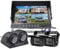 HD 1080P Backup Reversing Camera 9 DVR Monitor System,4 x IR Night Vision Car Front Rear Side View Camera Kit+ 9 inch IPS LCD 4-Split Screen for 12V-24V RV Bus Truck Trailer