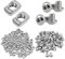M5 Set- 50pcs T-Mutter und 50pcs M5 Linsenkopf- M5 T-Mutter T Nutmutter Hammerkopf Befestigungsmutter- Gewinde M5 Innensechskant Kappe Schrauben Bolt Sortiment Kit für Aluminiumprofil