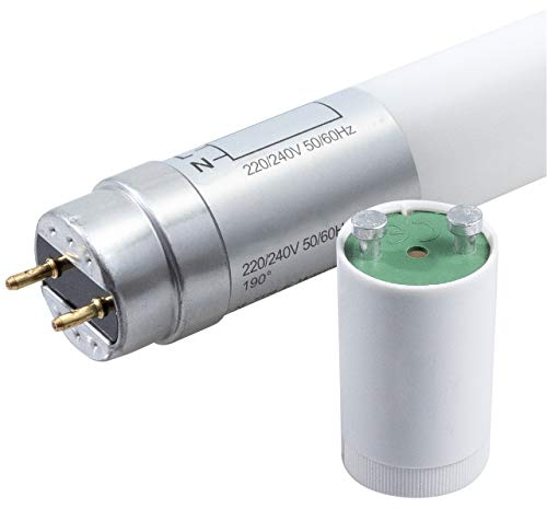 proventa LED-Röhre 60cm 1er-Pack 6W 1.100 Lumen neutralweiß 4.000K G13 mit Starter für KVG/VVG