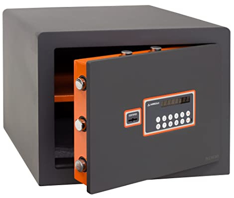 ARREGUI Plus C 180050 Safe mit Schlüssel und Code, einfach zu bedienen| Mit zertifizierter Öffnung für Schlüssel und Tastatur | Elektronischer Safe mit doppelter Sicherheit | 32 x 42 x 36 cm | 38L