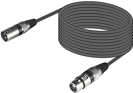 wecan Câble Dmx 3 Broches 5m Cables Xlr Male Femelle Cordon Xlr Dmx Cable