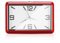 Auto Armaturenbrett Uhr,MoreChoice Mini Quarzuhr Tragbare Quarz Analoguhr Universal Pocket Mini Digitaluhr Auto Innenraum Ornamente Auto Innendekoration Uhr,Rot