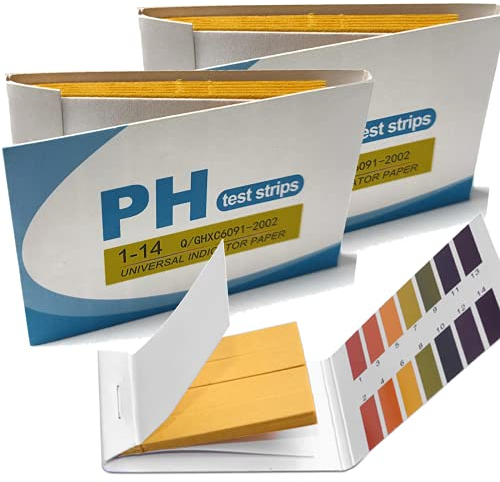 240x ph Teststreifen Testpapier Lackmuspapier ph-Wertebereich 1-14 mit Farbvergleichsskala (3x 80er Pack)