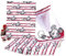 Tex idea Mickey Geschirrtuch Disney Micky Maus ca. 50 x 70 cm 100% Baumwolle, Weiss Rot Schwarz
