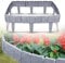 XMTECH Grau Rasenkante in Steinoptik, 5 m Beetumrandung Mähkante Randsteine aus Kunststoff, Beeteinfassung Gartenzaun, 1 Element (L x H): 25x 23cm - 20 Stück