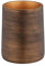 WENKO Taza para cepillo de dientes Palena, vaso para utensilios de higiene dental o accesorios cosméticos, de poliresina de calidad con un diseño elegante, (An./P x Al.): Ø 8,5 x 10,8 cm, bronce