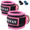 FEVAN 2 Stück Fußschlaufen Kabelzug - Ankle Straps für Frauen und Männer - Für Fitness Training (Rosa).