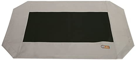 K&H Pet Products Original Pet Cot Replacement Cover (Cot Sold Separately) Taupe/Black Medium 32 X 25 Inches