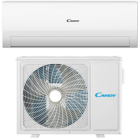 Candy, Condizionatore Smart Linea Aria, Climatizzatore Monosplit con Unità Esterna e Interna 18000 Btu, 28 dBA, con Pompa di Calore e Deumidificatore, Steri-Clean 56° e Self-Clean