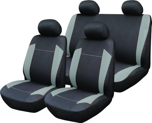 START Alpha Complete Set Universal-Autositzbezug, Grau-Schwarz