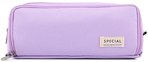 Pencil Case Large Capacity, Pencil Pouch with 3 Compartment Stationery Storage Pen Bag for School Office Pencil Bag Cosmetic Makeup Bag for Adults