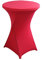 iEventStar Stretch Stehtisch Hussen Spandex Stehtischhussen Bartische Hochzeit Erstärkung im Fußbereich Rund Tischdecke für Bistrotisch Cocktail-Party Weihnachts Deko (Fuchsie, Ø 60-65 cm)