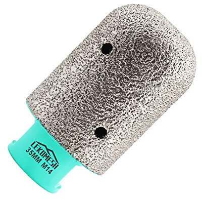 Fraise Diamantée 35mm x M14 LEKOMESH - Foret à Doigt Diamant Pour Amplification Façonner Bordure Le Trou - Porcelaine,Tuiles,Céramique,Marbre,Granit,Comptoirs,Rond