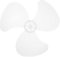 HOMSFOU Plastic Fan Blades for 14 inch and 16 inch Universal 3 Leaves Replacement Part for Floor Table Standing Pedestal Fan