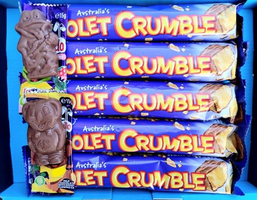 Australian Honeycomb Crumble Chocolate Bar Selection Box | Includes two extra chocolate gifts | BY INTERGALACTIC SWEETS