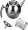 Stainless Steel Teapot with Infusers for Loose Tea - 1.5L, 51Oz Metal Teapot with Short Spout, Ideal for Restaurants and Conference Rooms