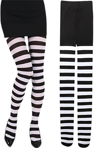 ZXUPOI Collants rayés pour enfants - Collants rayés pour carnaval, fête à thème