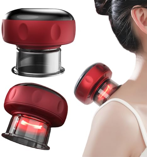 Foreverup Massaggiatore Elettrico per Coppettazione, Coppettazione Elettrico, Massaggiatore per Coppettazione Sottovuoto, Smart Cupper Massaggiatore